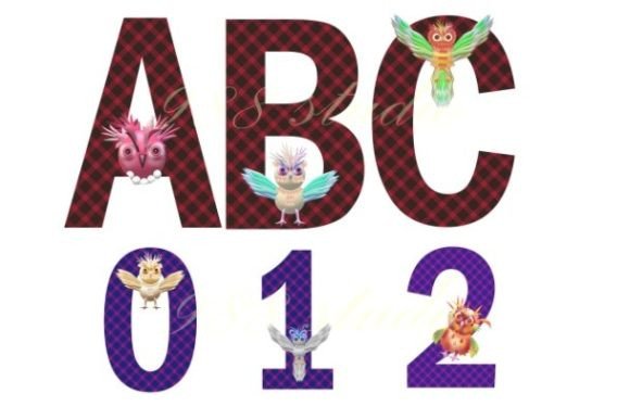 3D Owl Alphabets and Numbers Png Font: A Creative Toolkit