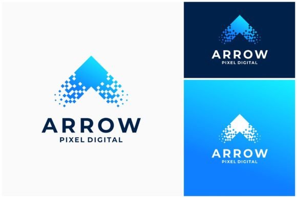 Arrow Pixel Digital Logo: A Modern Edge for Your Brand