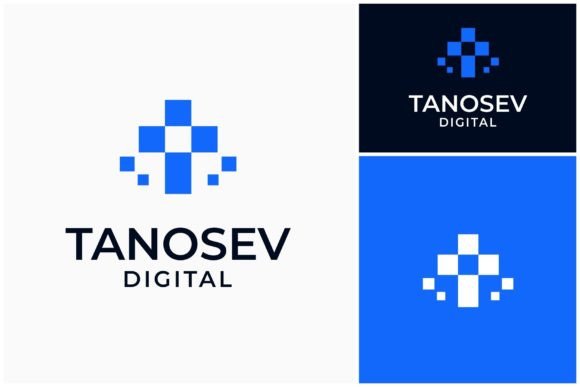 Letter T Pixel Digital Tech Logo: A Modern Branding Asset