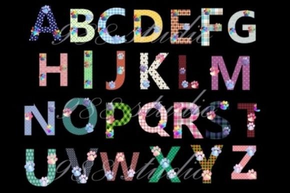 Paw Alphabet Png Dog Cat Font Clip Art
