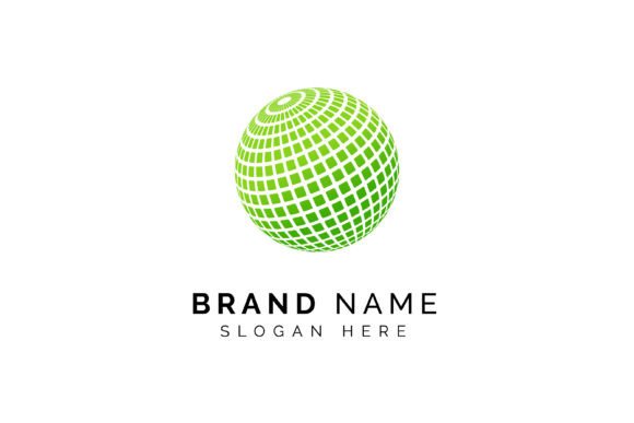 Pixel Globe Logo Design: A Modern Emblem for Global Brands